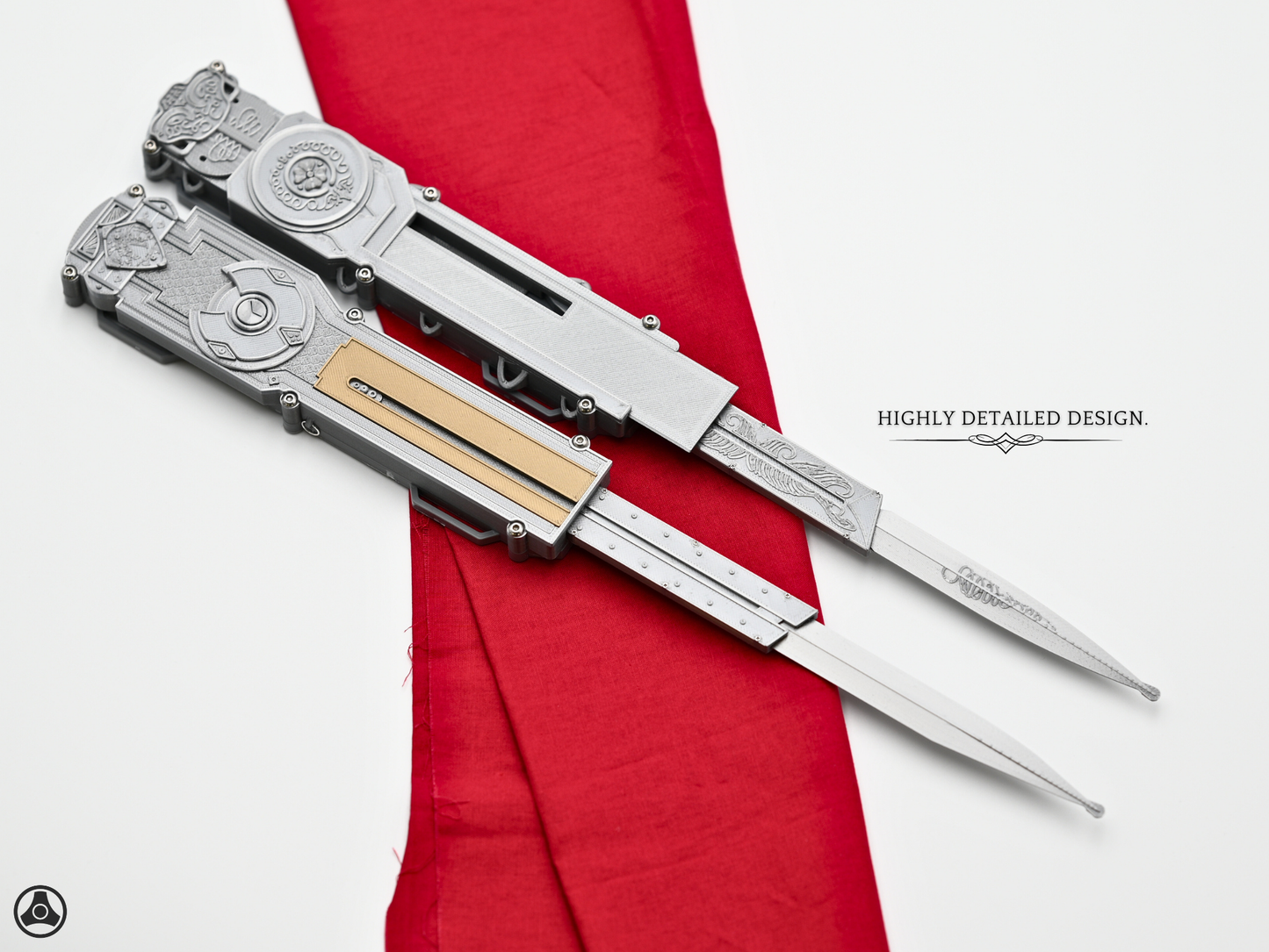 RAWICE CREATIONS V2 Assassin's II Dual Ezio Auditore Florentine and Venetian Left + Right Arm Hidden Blade Pair