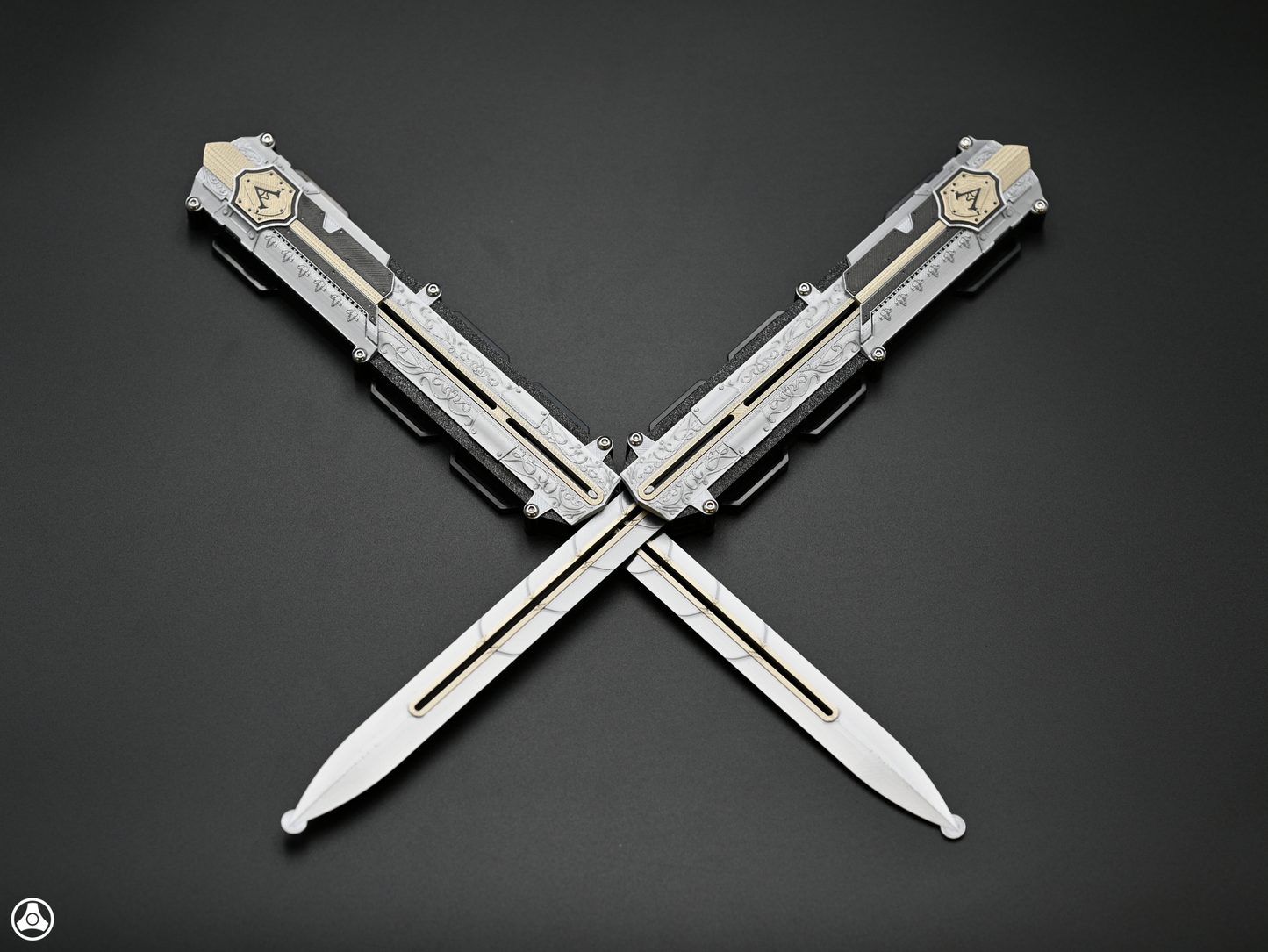 RAWICE CREATIONS V2 Assassin's Black Flag Adewale / Mary Read Hidden Blade Pair Premium Edition