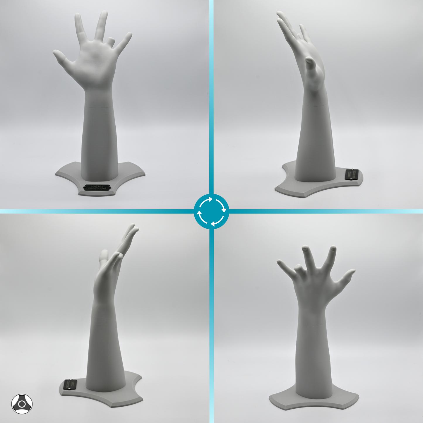 Rawice Creations V2 LEFT Display Arm Stand - For Assassin's Hidden Blades