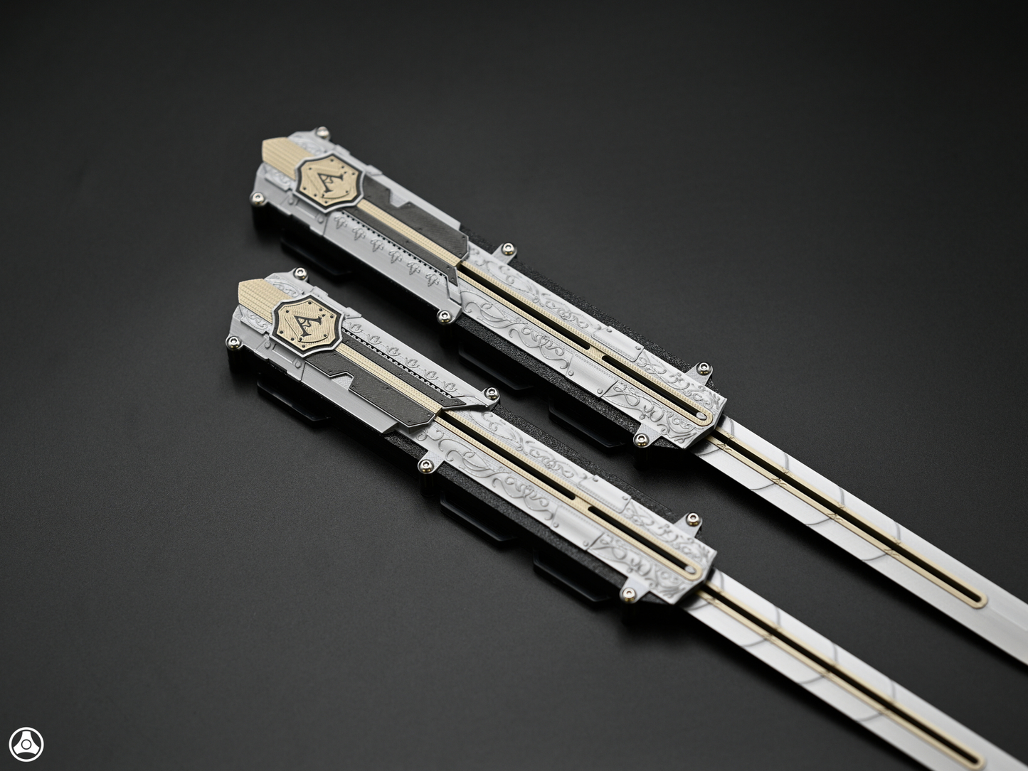 RAWICE CREATIONS V2 Assassin's Black Flag Adewale / Mary Read Hidden Blade Pair Premium Edition