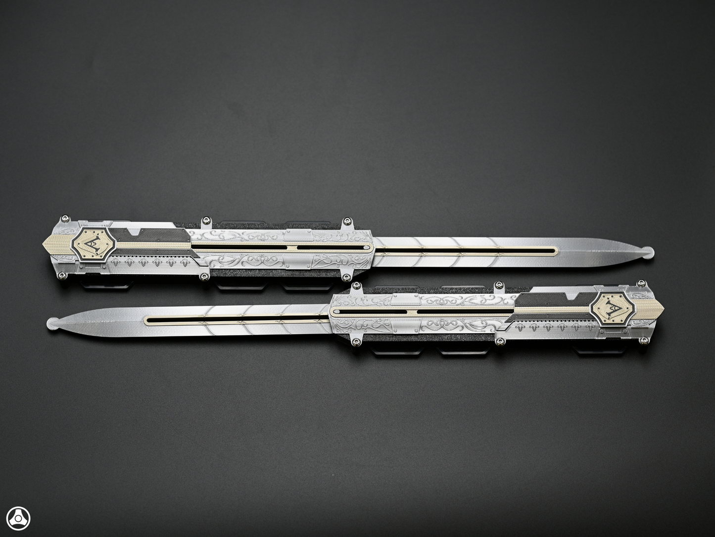 RAWICE CREATIONS V2 Assassin's Black Flag Adewale / Mary Read Hidden Blade Pair Premium Edition