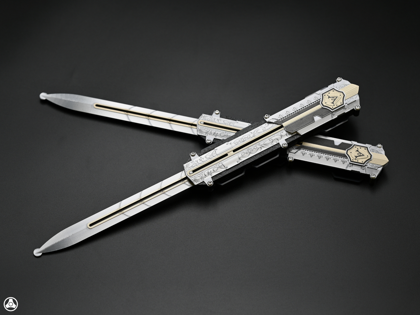 RAWICE CREATIONS V2 Assassin's Black Flag Adewale / Mary Read Hidden Blade Pair Premium Edition