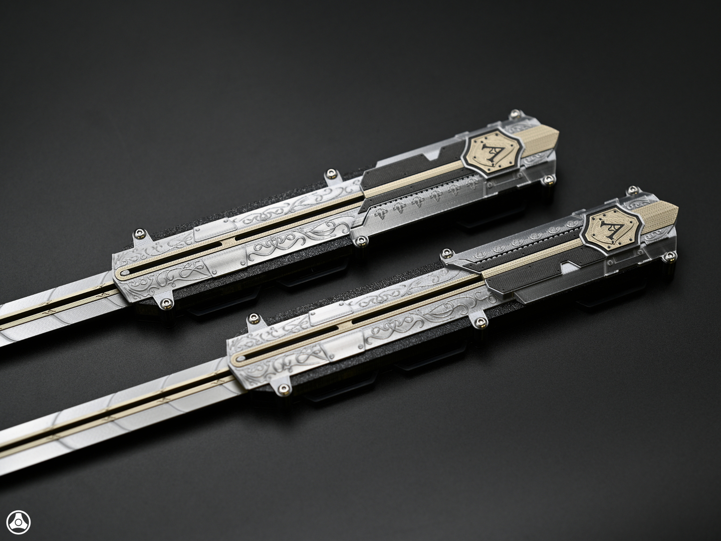 RAWICE CREATIONS V2 Assassin's Black Flag Adewale / Mary Read Hidden Blade Pair Premium Edition