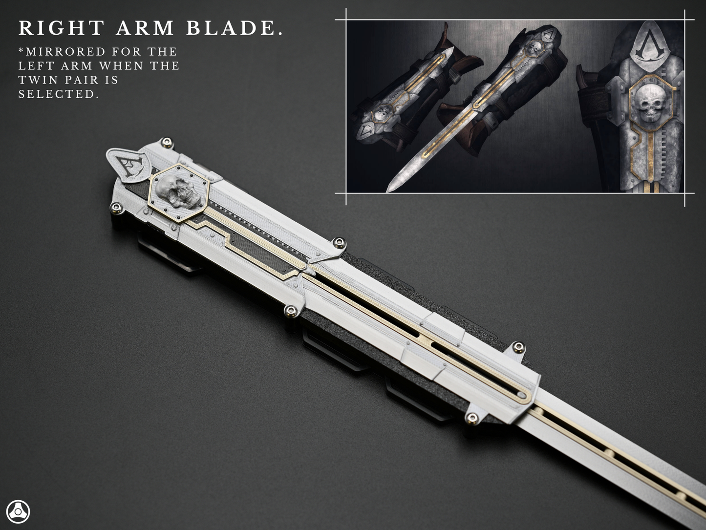 V2 Assassin's Black Flag Edward Kenway Hidden Blade Pair Premium Edition