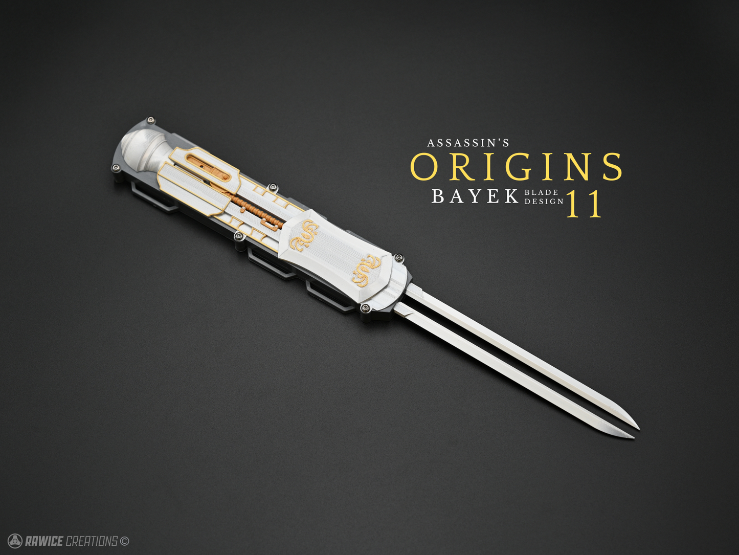 RAWICE CREATIONS V2 Assassin's Origins Bayek of Siwa Hidden Blade (Design 11)