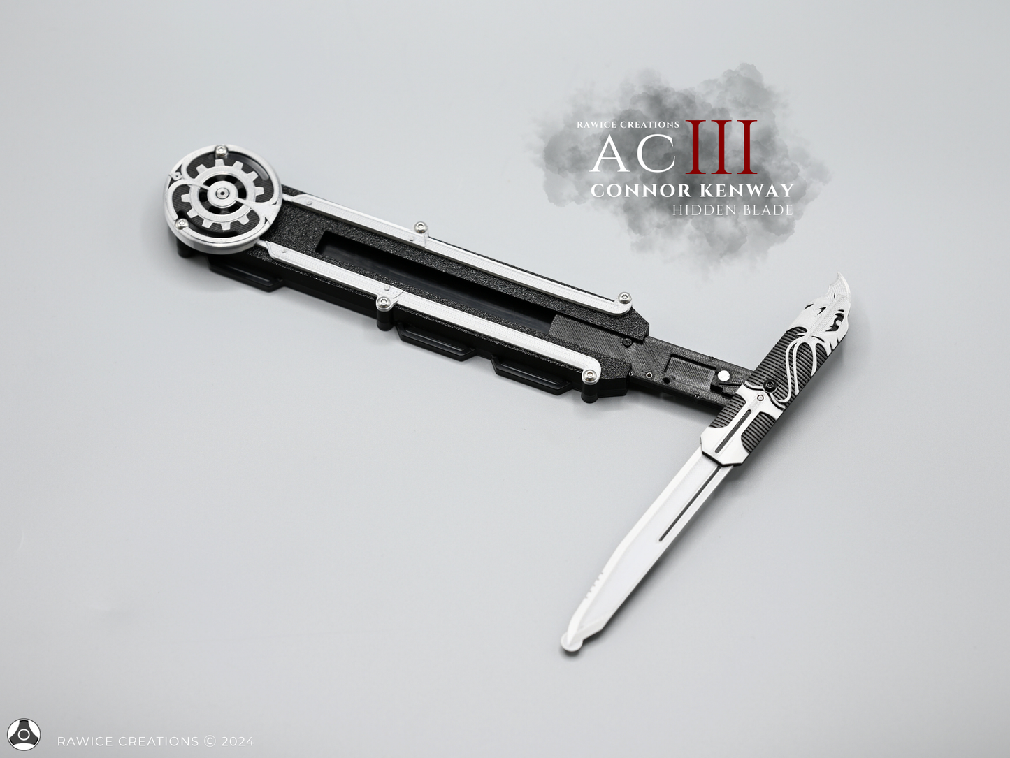 RAWICE CREATIONS V2 Assassin's AC III Connor Kenway Pivot Hidden Blade (LEFT Arm Version)