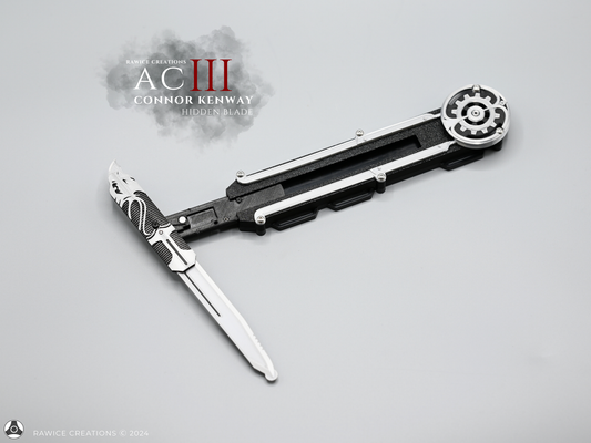 RAWICE CREATIONS V2 Assassin's AC III Connor Kenway Pivot Hidden Blade (RIGHT Arm Version)