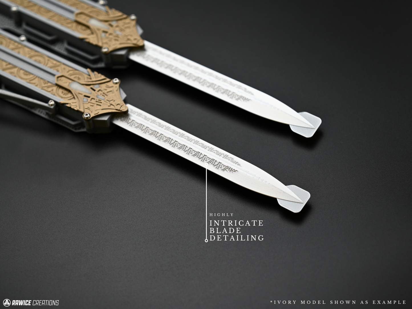 RAWICE CREATIONS V2 Assassin's Aguilar Hidden Blades Pair - AC Movie Blades (2 Colour Options)