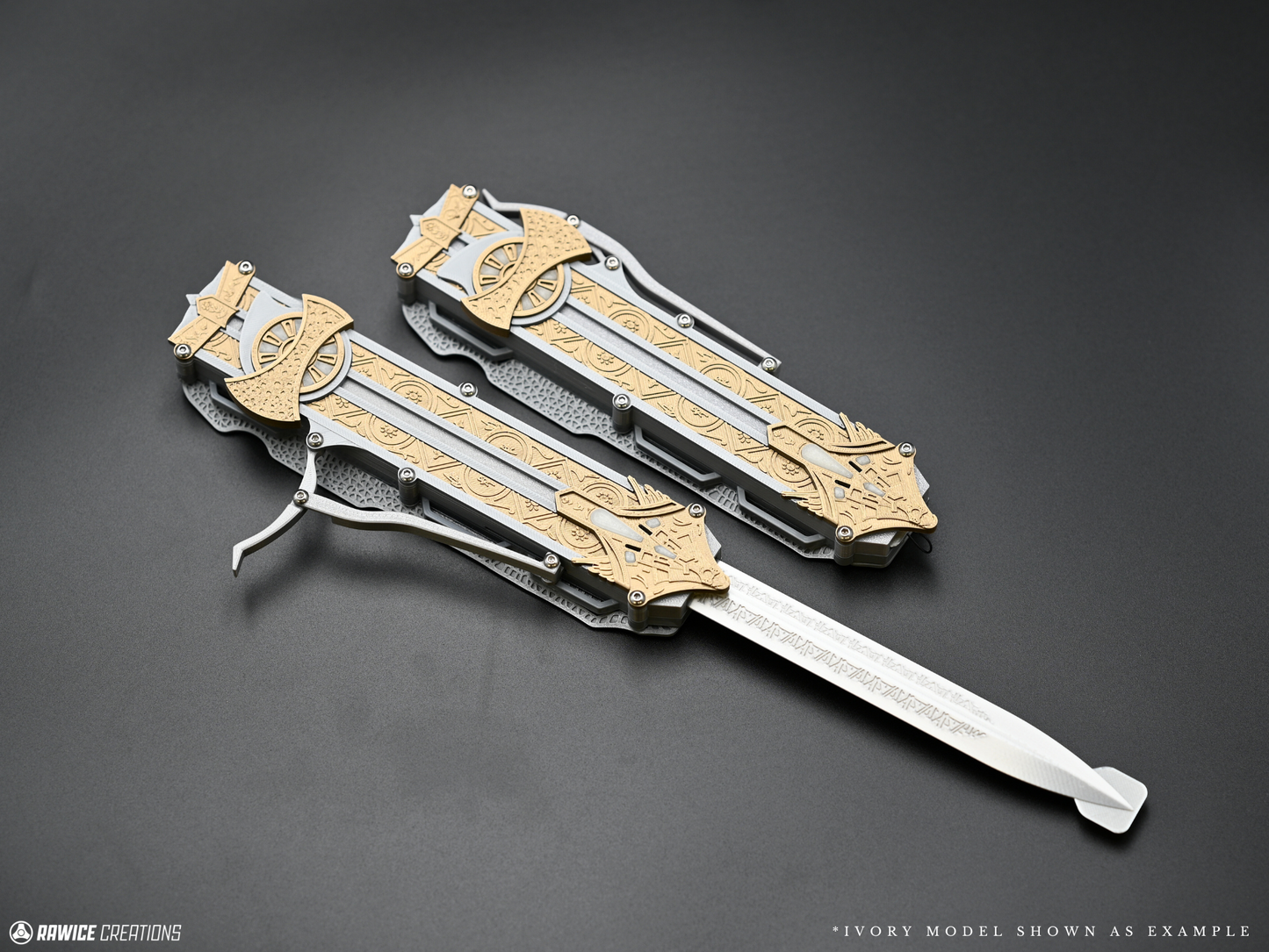 RAWICE CREATIONS V2 Assassin's Aguilar Hidden Blades Pair - AC Movie Blades (2 Colour Options)