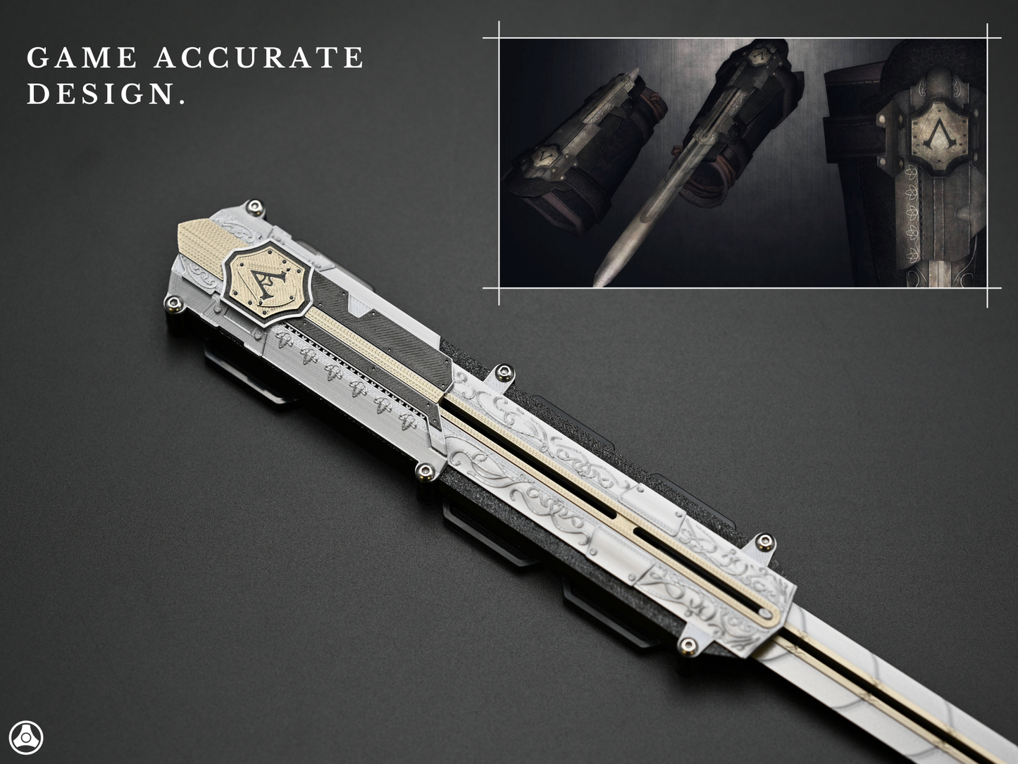 RAWICE CREATIONS V2 Assassin's Black Flag Adewale / Mary Read Hidden Blade Premium Edition