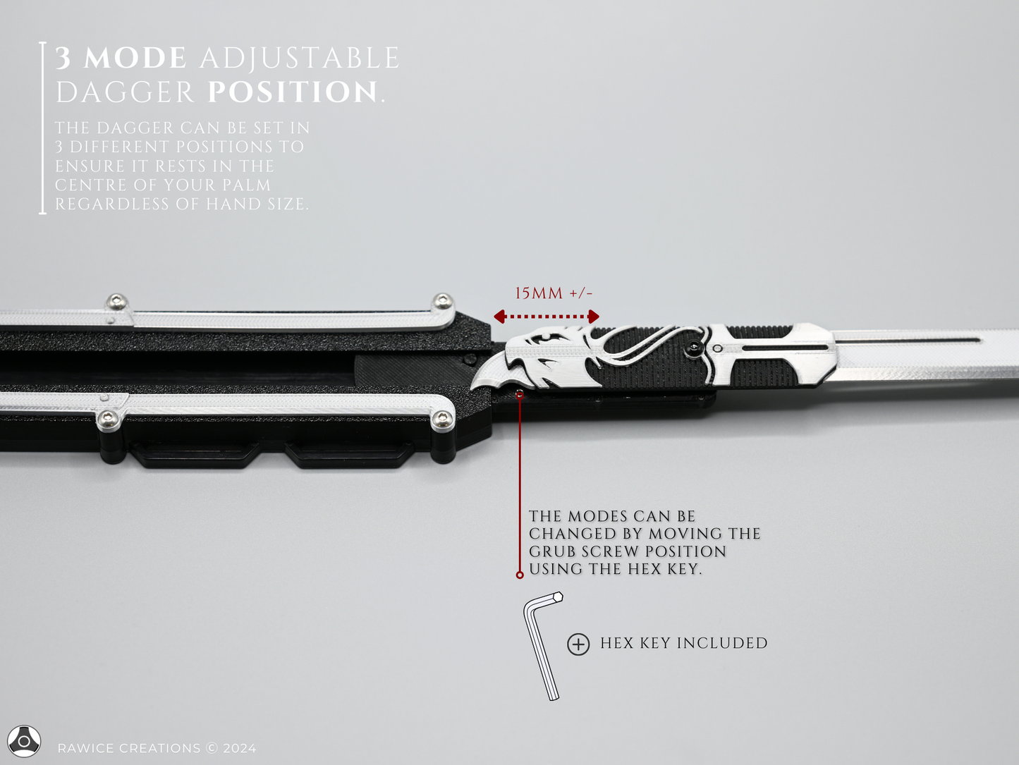 RAWICE CREATIONS V2 Assassin's AC III Connor Kenway Pivot Hidden Blade (LEFT Arm Version)