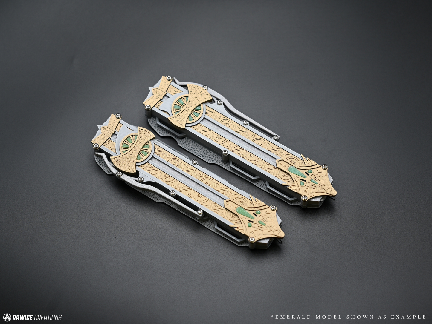 RAWICE CREATIONS V2 Assassin's Aguilar Hidden Blades Pair - AC Movie Blades (2 Colour Options)
