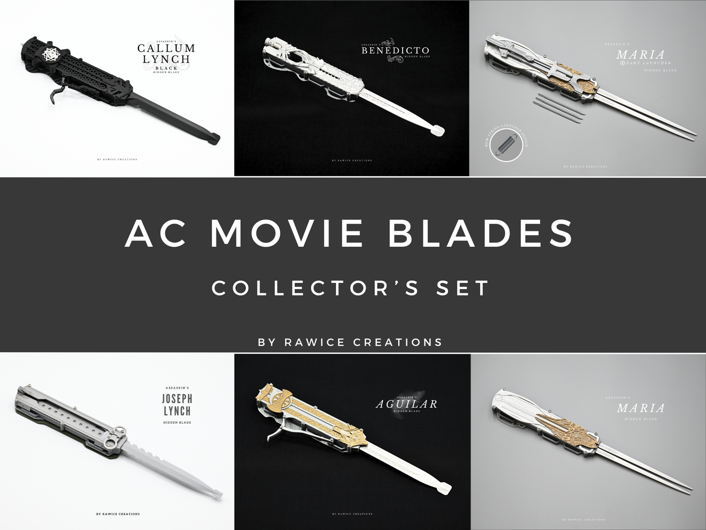 Rawice Creations Assassin's Movie Hidden Blades Collector's Bundle