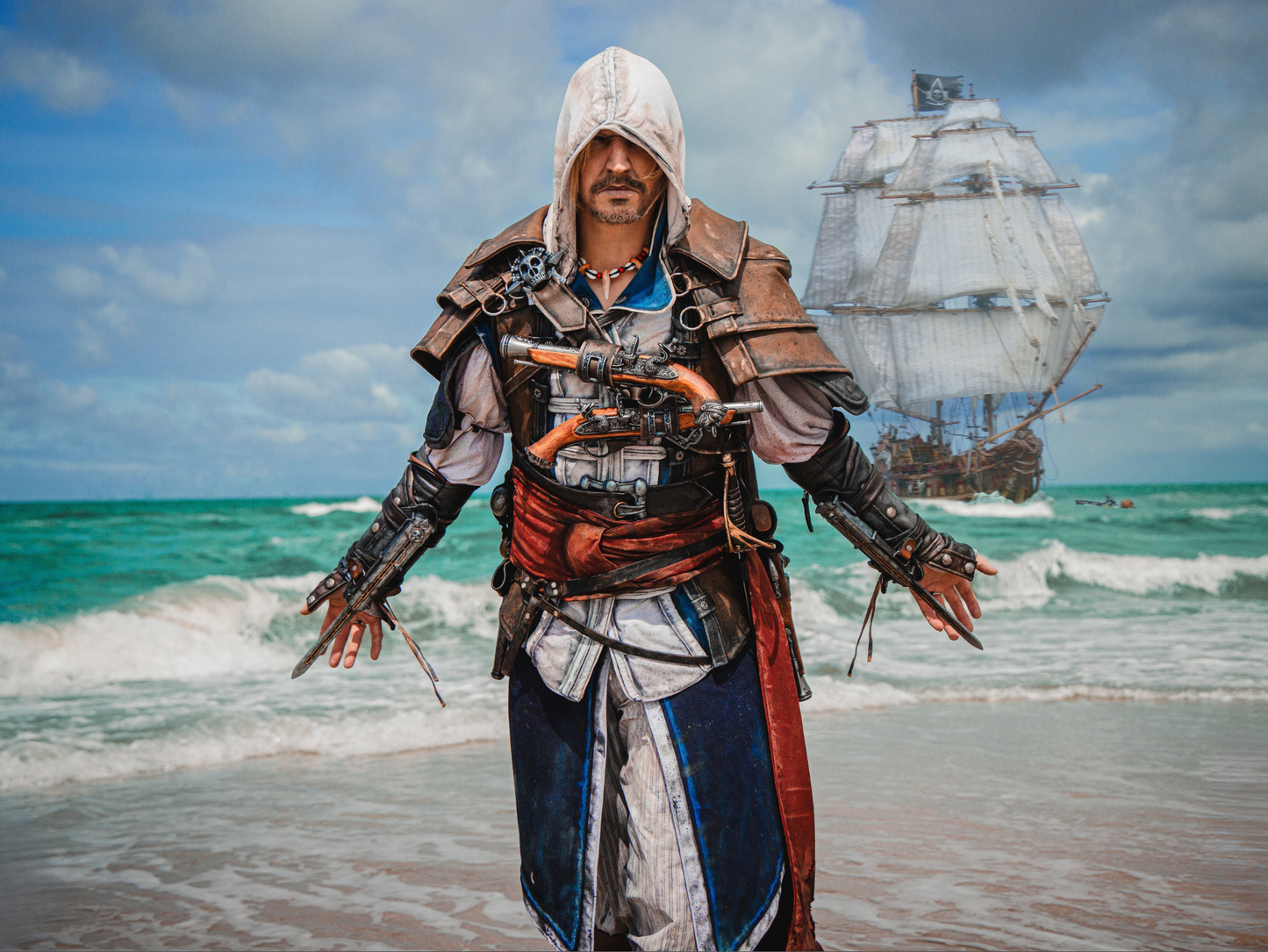 RAWICE CREATIONS V2 Assassin's IV Edward Kenway Black Flag Hidden Blades (Blade Pair)