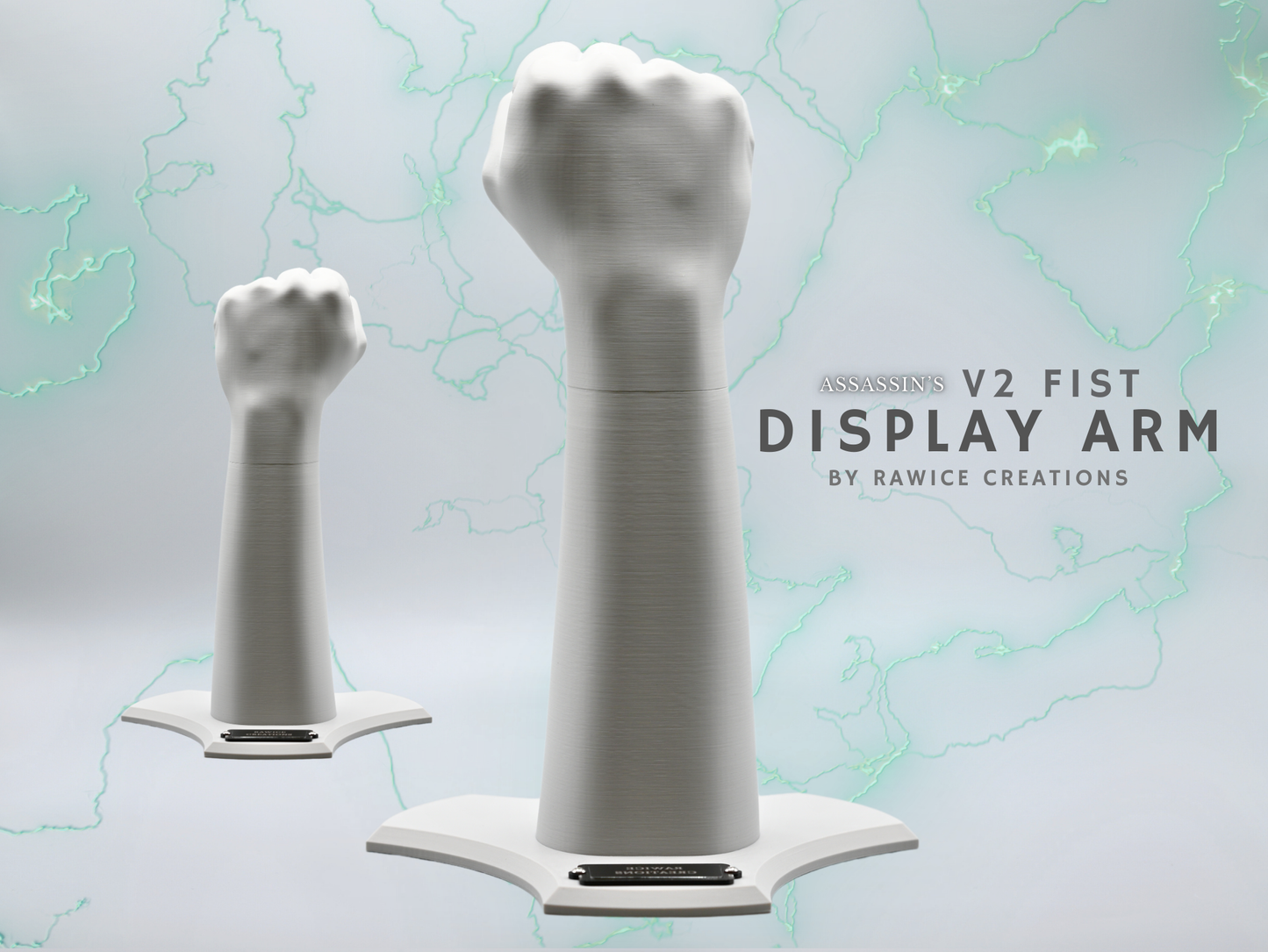Rawice Creations V2 Fist Display Arm Stand - For Assassin's Hidden Blades