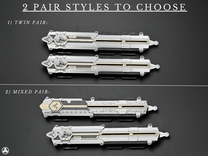 V2 Assassin's Black Flag Edward Kenway Hidden Blade Pair Premium Edition