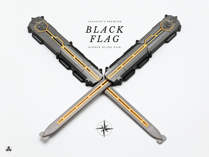 V2 Assassin's Black Flag Edward Kenway Hidden Blade Pair Premium Edition