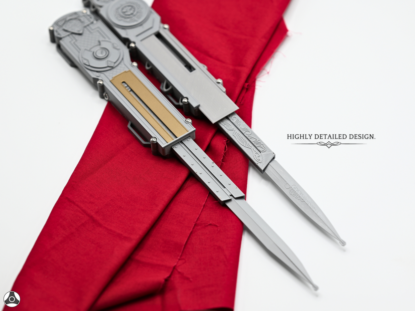 V2 Assassin's II Dual Ezio Auditore Florentine and Venetian Left + Right Arm Hidden Blade Pair