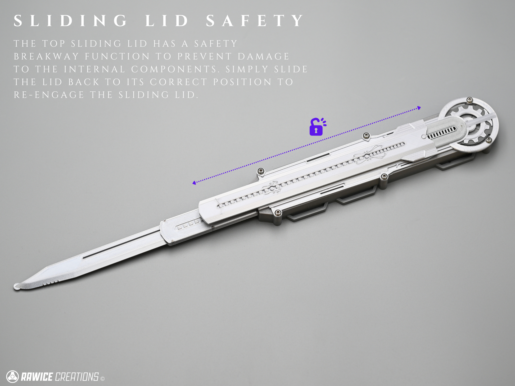 RAWICE CREATIONS V2 Assassin's AC III Haytham Kenway Hidden Blades (Blade Pair)
