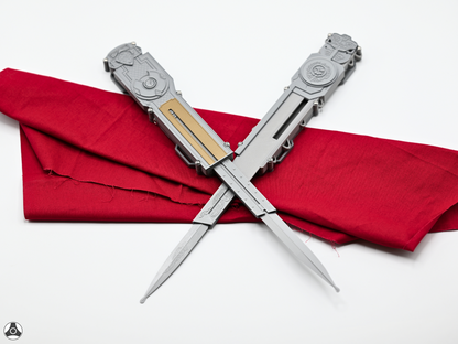 V2 Assassin's II Dual Ezio Auditore Florentine and Venetian Left + Right Arm Hidden Blade Pair