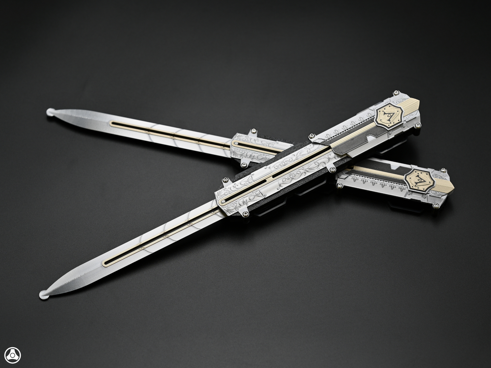 RAWICE CREATIONS V2 Assassin's Black Flag Adewale / Mary Read Hidden Blade Pair Premium Edition