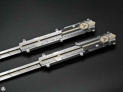 RAWICE CREATIONS V2 Assassin's Black Flag Adewale / Mary Read Hidden Blade Pair Premium Edition