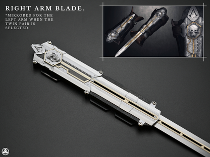 V2 Assassin's Black Flag Edward Kenway Hidden Blade Pair Premium Edition