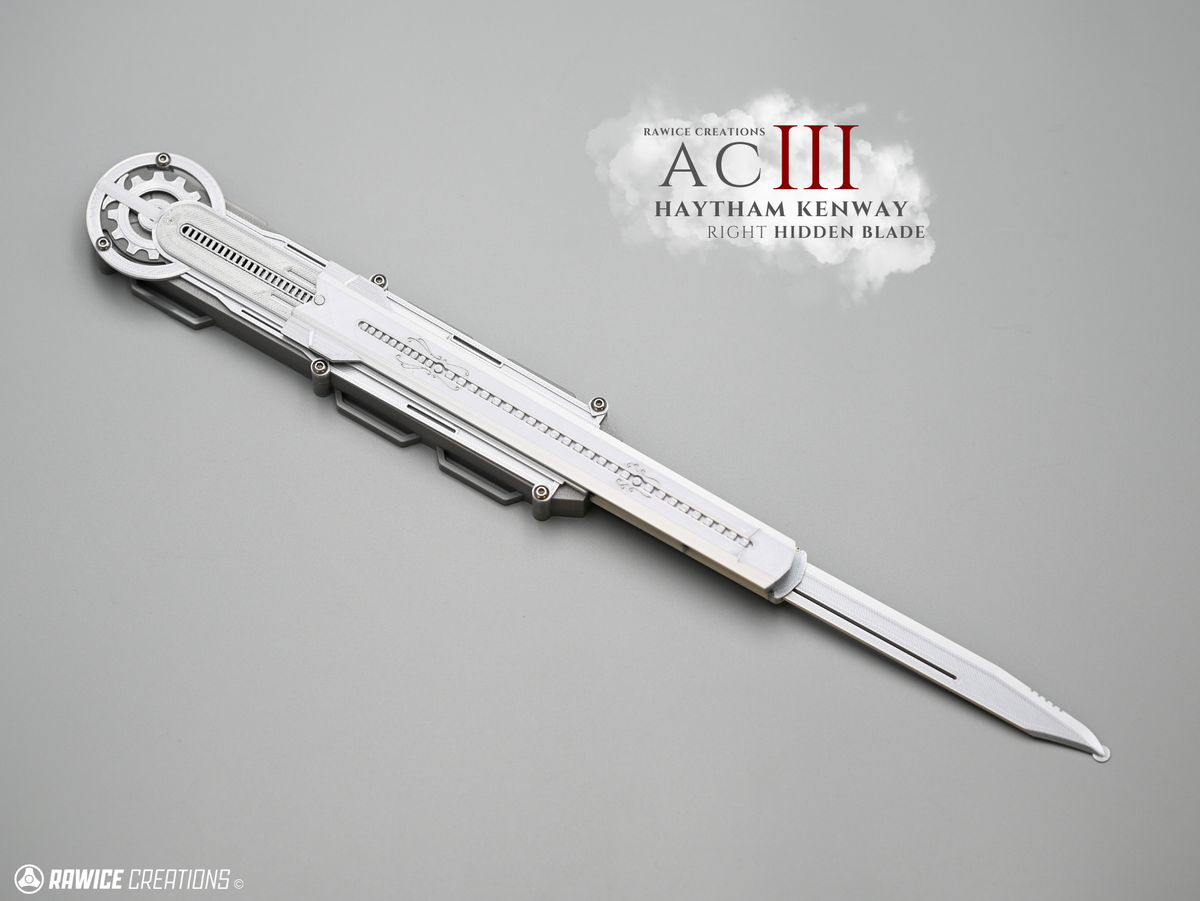 RAWICE CREATIONS V2 Assassin's AC III Haytham Kenway RIGHT Arm Hidden Blade