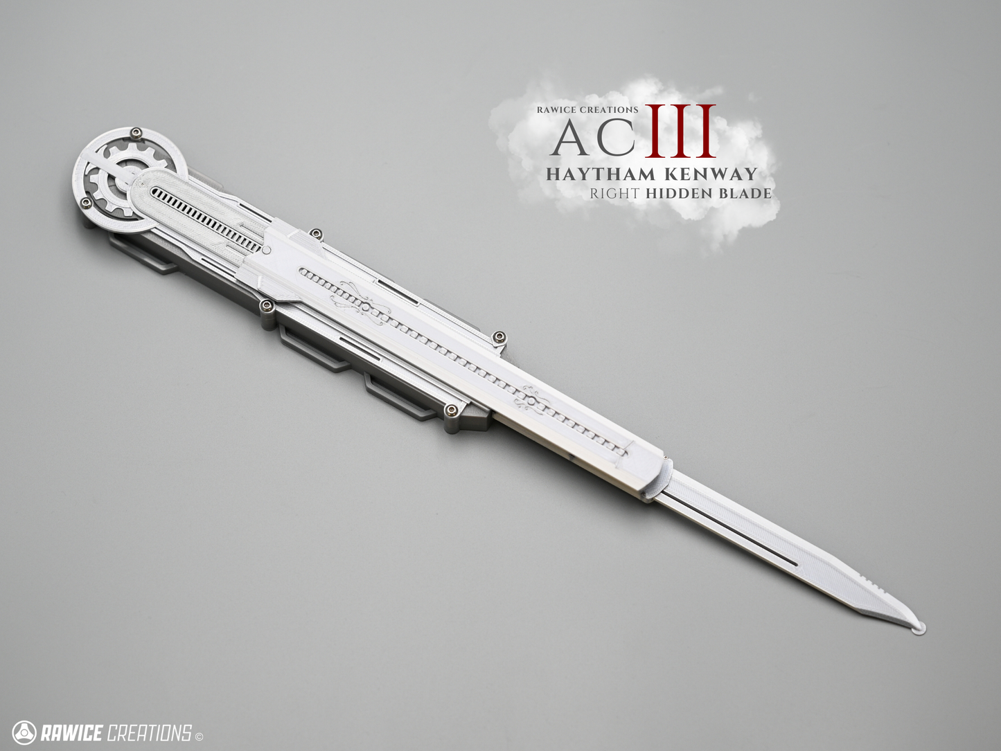RAWICE CREATIONS V2 Assassin's AC III Haytham Kenway RIGHT Arm Hidden Blade
