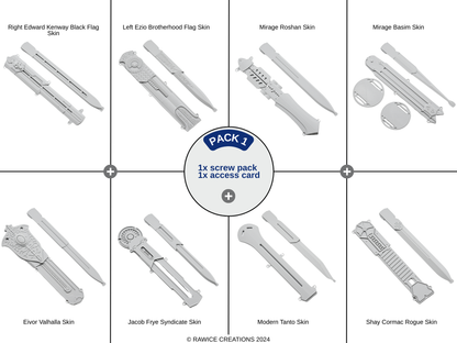 V2 Assassin's Standard Hidden Blades Skin Packs (3 Options)