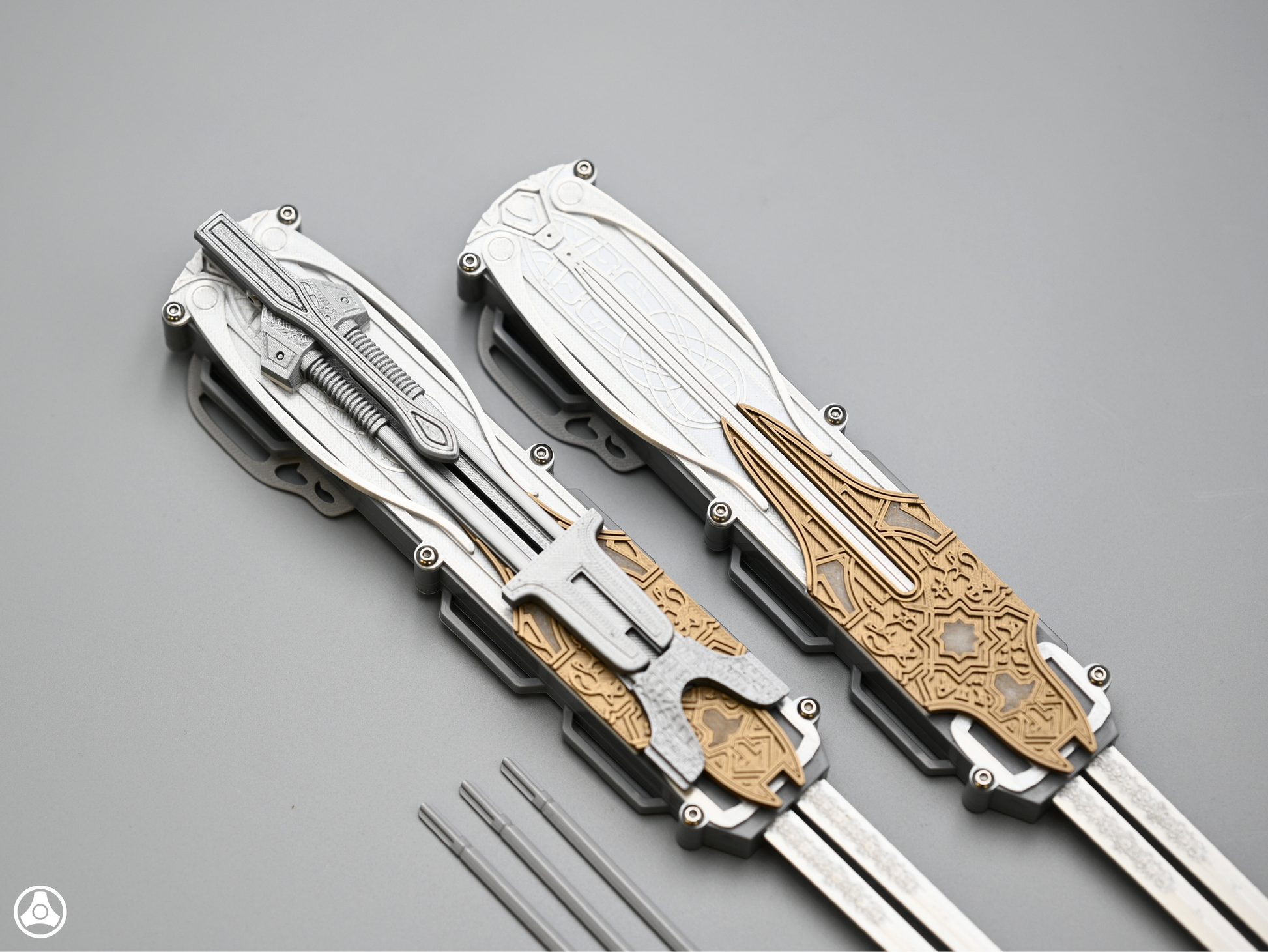 RAWICE CREATIONS V2 Assassin's Dual Maria Hidden Blades (Blade Pair) AC Movie Blades