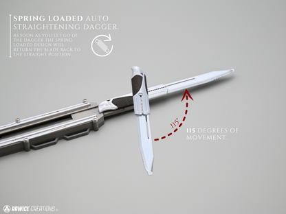 RAWICE CREATIONS V2 Assassin's AC III Haytham Kenway Hidden Blades (Blade Pair)