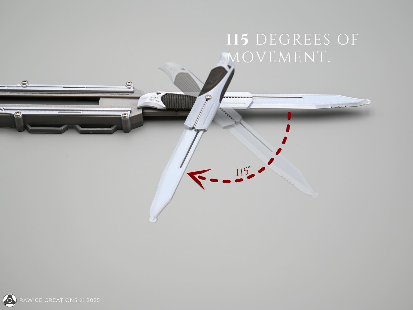 V2 Assassin's AC III Haytham Kenway LEFT Arm Pivot Hidden Blade