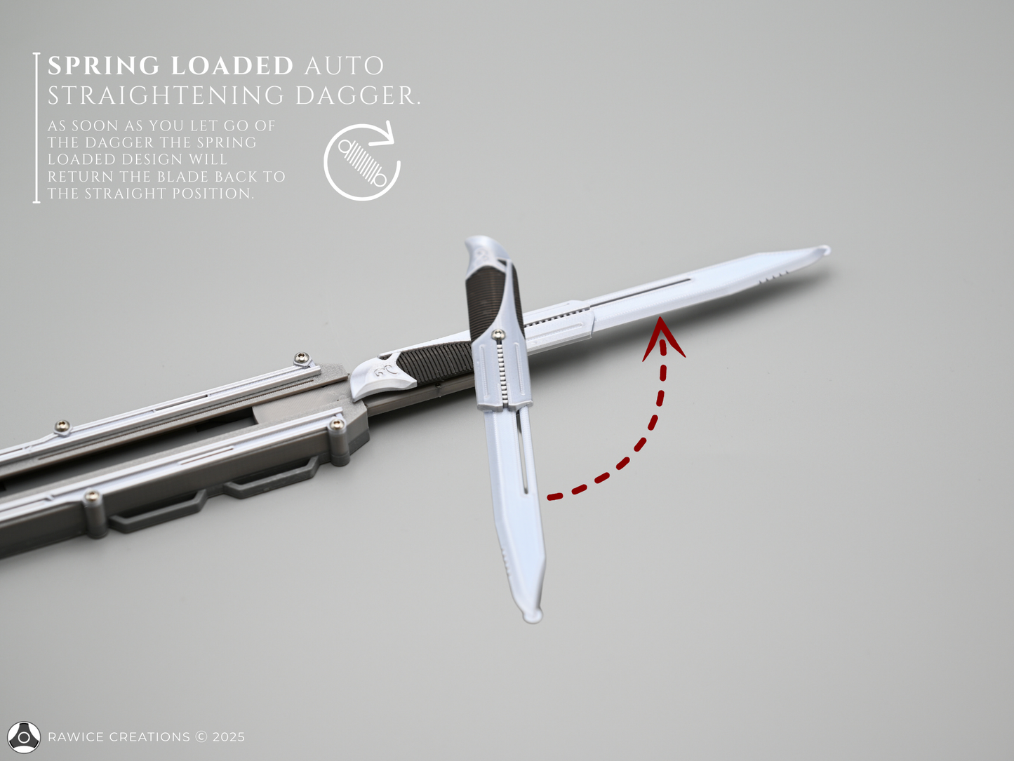 V2 Assassin's AC III Haytham Kenway LEFT Arm Pivot Hidden Blade