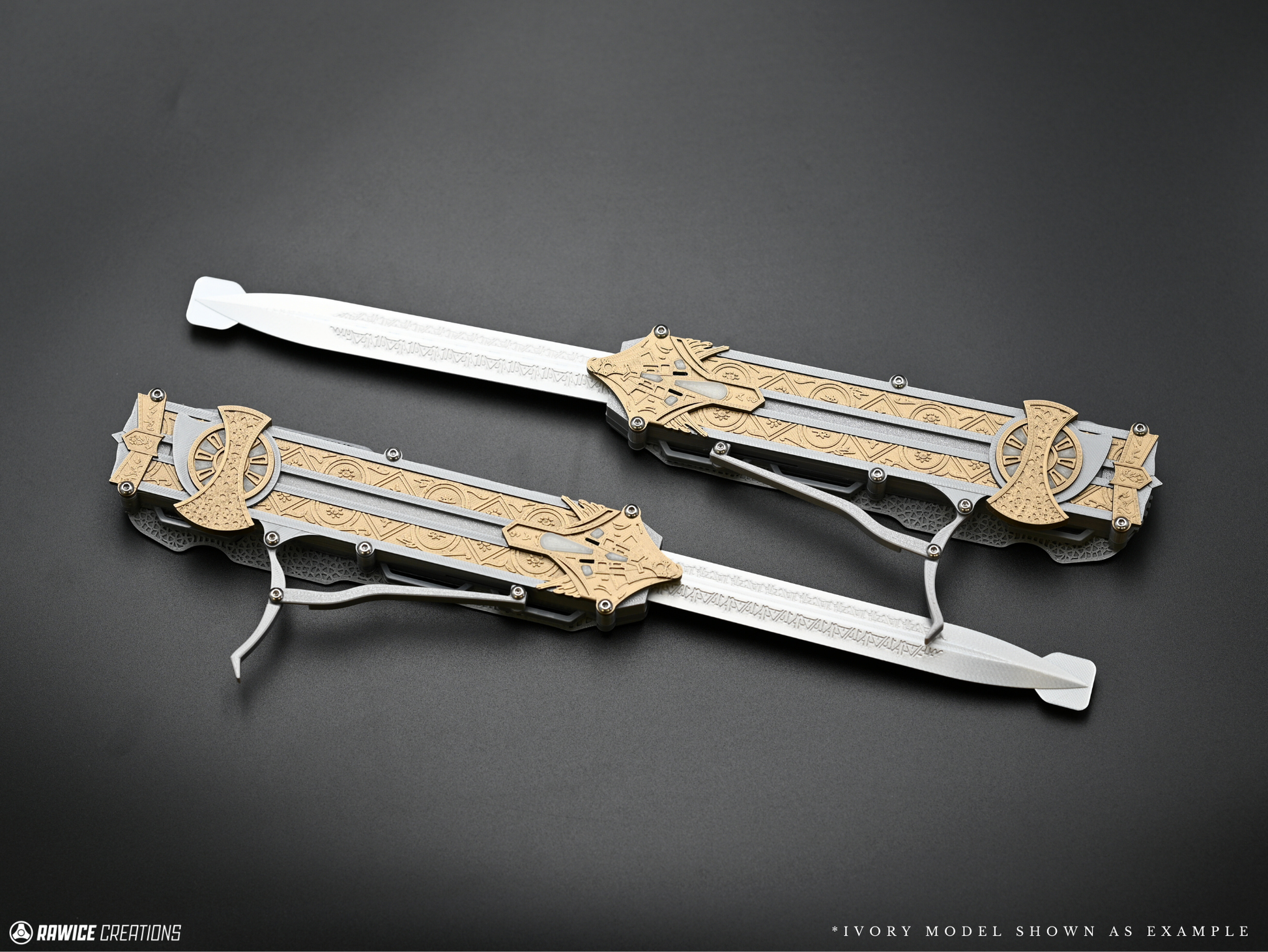 RAWICE CREATIONS V2 Assassin's Aguilar Hidden Blades Pair - AC Movie Blades (2 Colour Options)