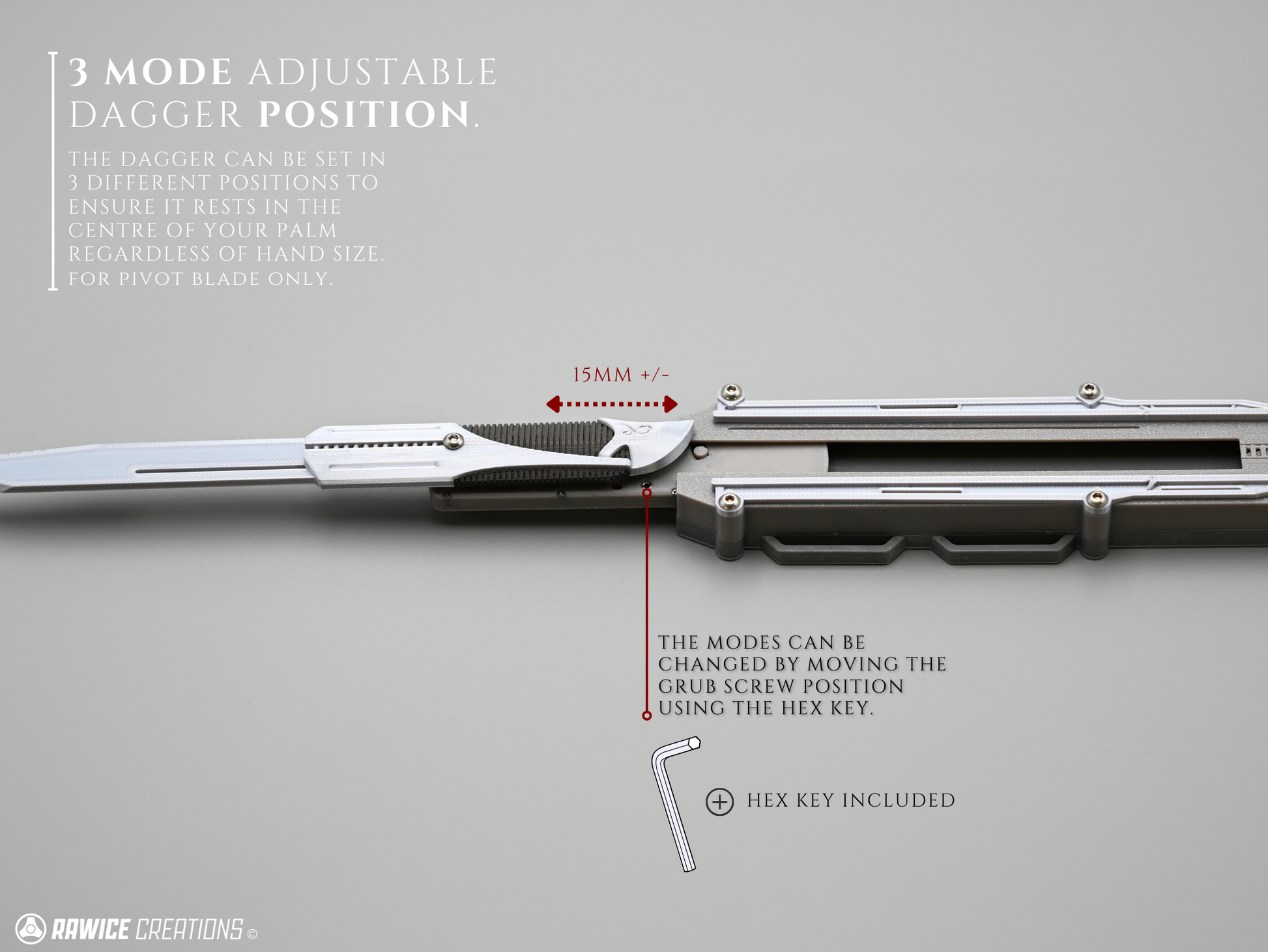 RAWICE CREATIONS V2 Assassin's AC III Haytham Kenway Hidden Blades (Blade Pair)
