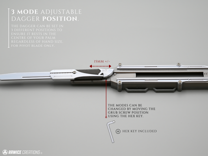 RAWICE CREATIONS V2 Assassin's AC III Haytham Kenway Hidden Blades (Blade Pair)