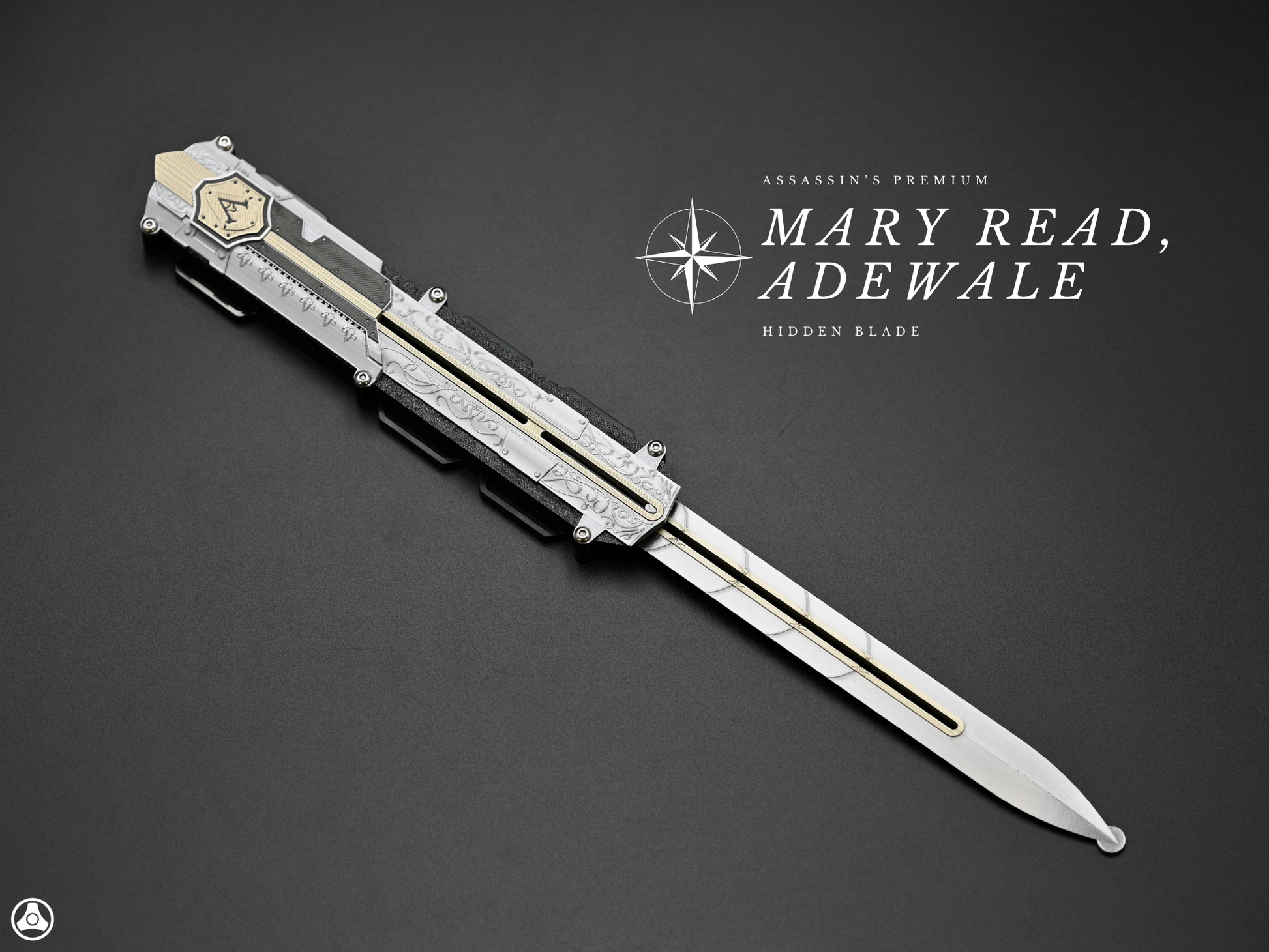 RAWICE CREATIONS V2 Assassin's Black Flag Adewale / Mary Read Hidden Blade Premium Edition