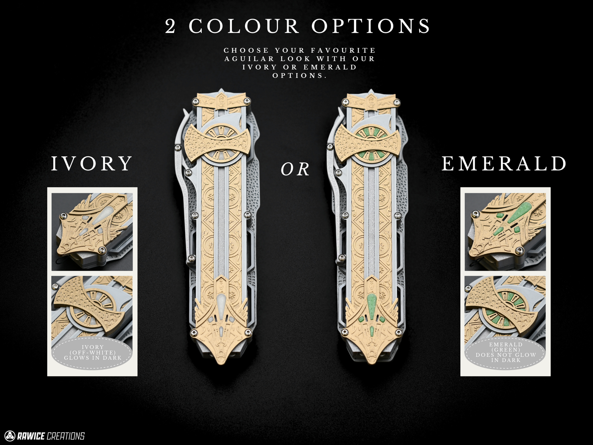 RAWICE CREATIONS V2 Assassin's Aguilar Hidden Blade - AC Movie Blade