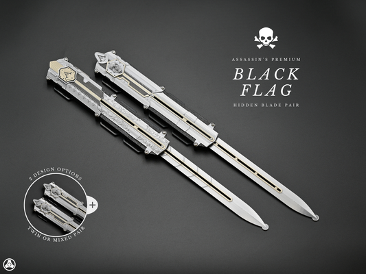 V2 Assassin's Black Flag Edward Kenway Hidden Blade Pair Premium Edition