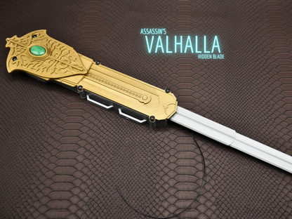 V2 Assassin's Valhalla Eivor Hidden Blade (Gold/Silver)