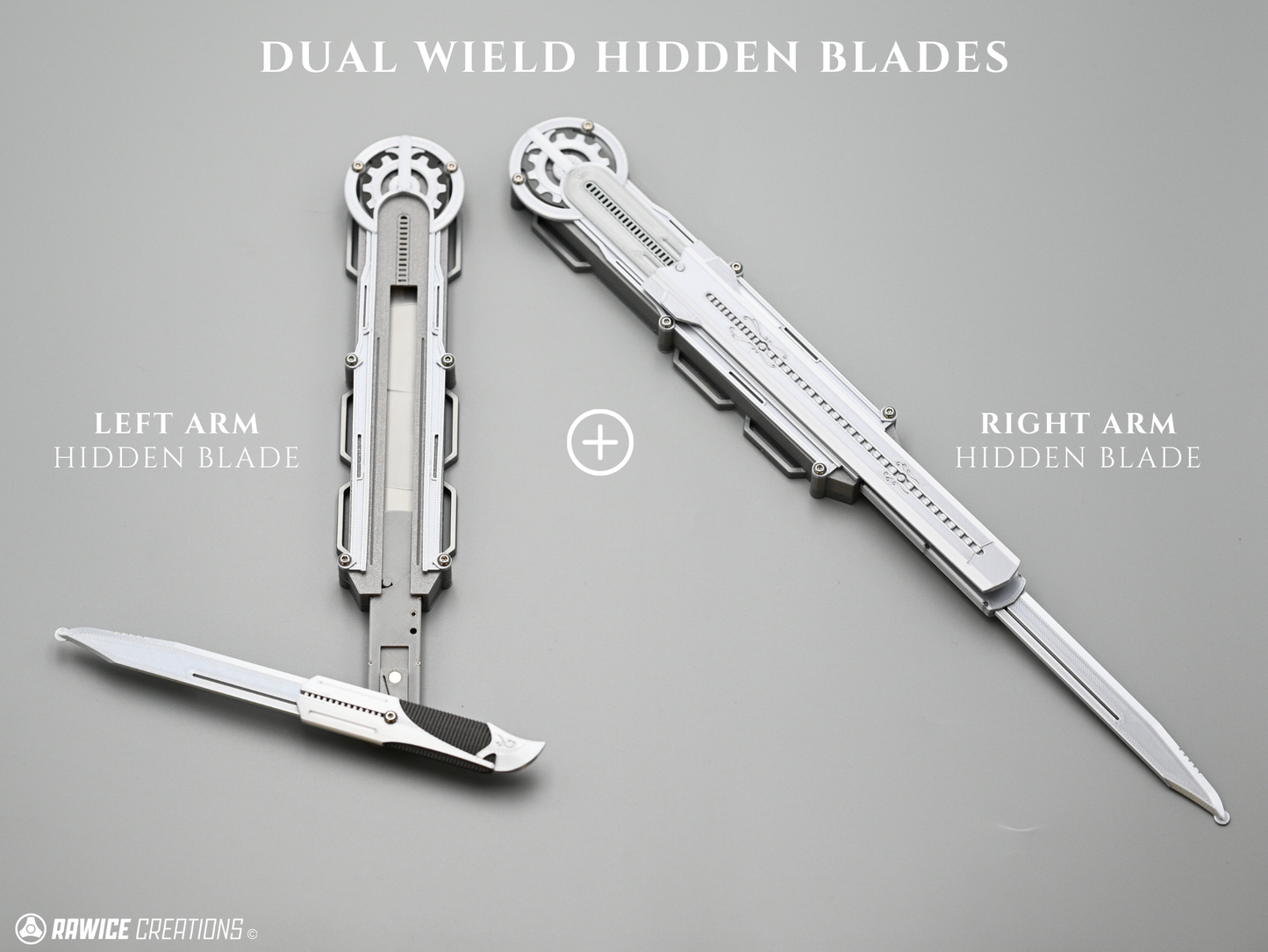 RAWICE CREATIONS V2 Assassin's AC III Haytham Kenway Hidden Blades (Blade Pair)
