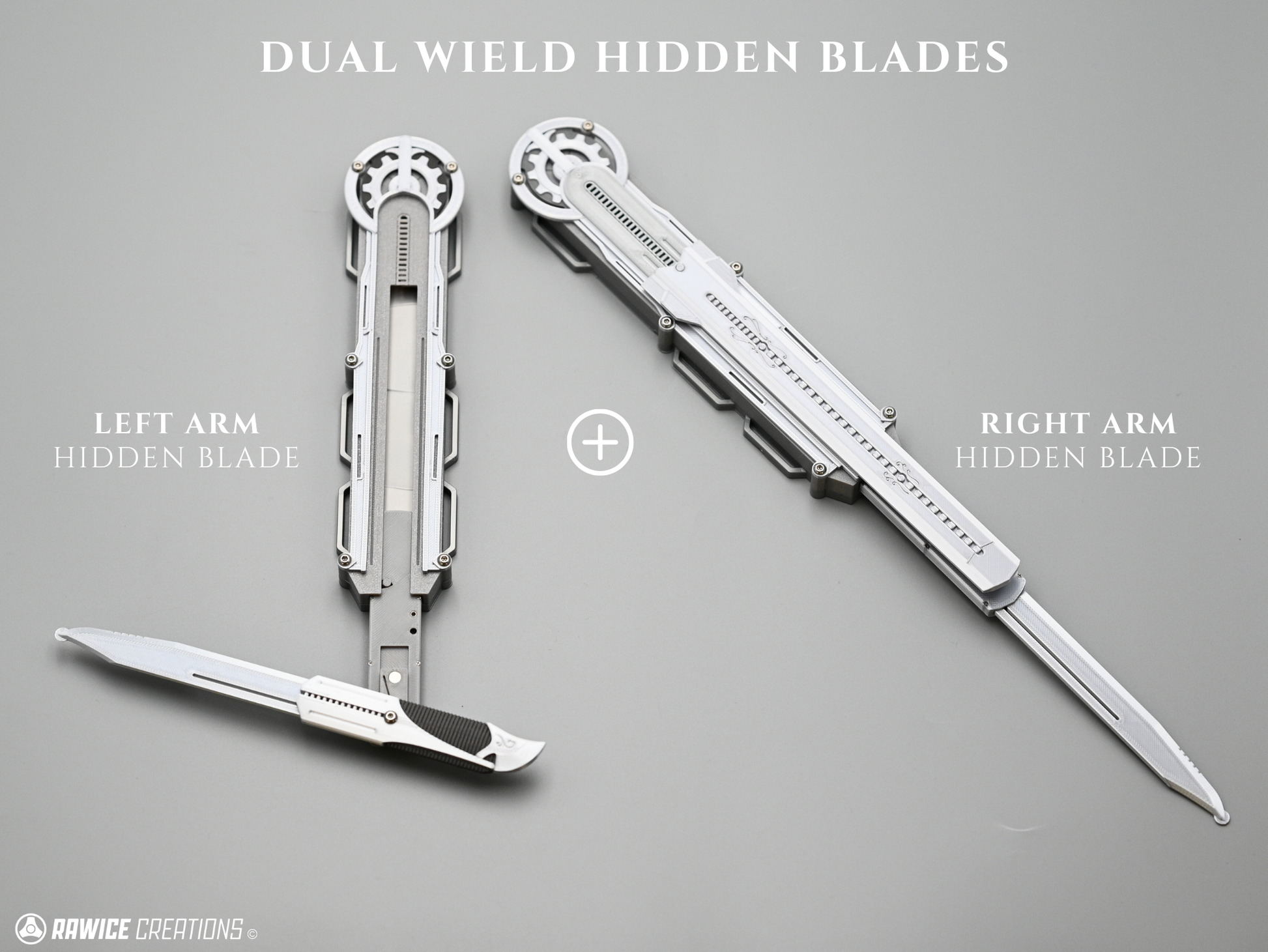 RAWICE CREATIONS V2 Assassin's AC III Haytham Kenway Hidden Blades (Blade Pair)